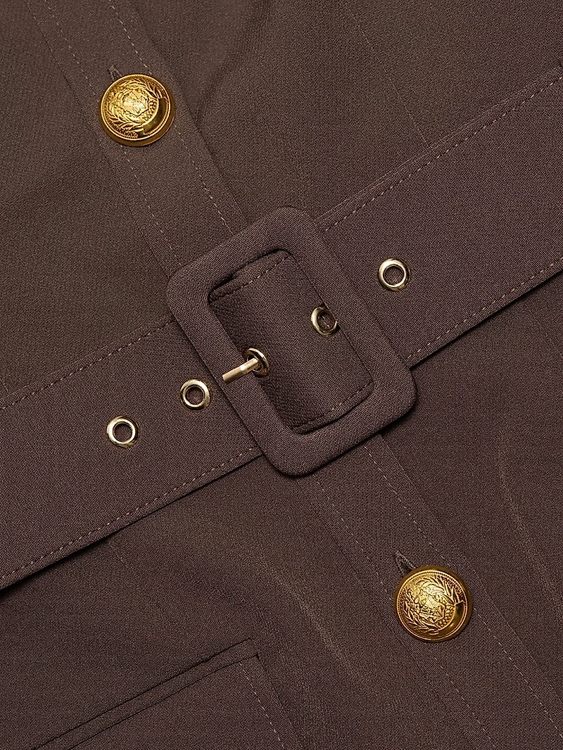 Valerie Belted Mini Shirtdress