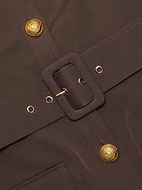 Valerie Belted Mini Shirtdress