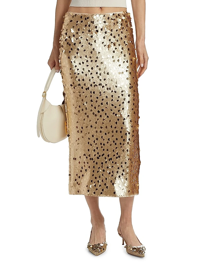 Leilani Sequined Pencil Skirt