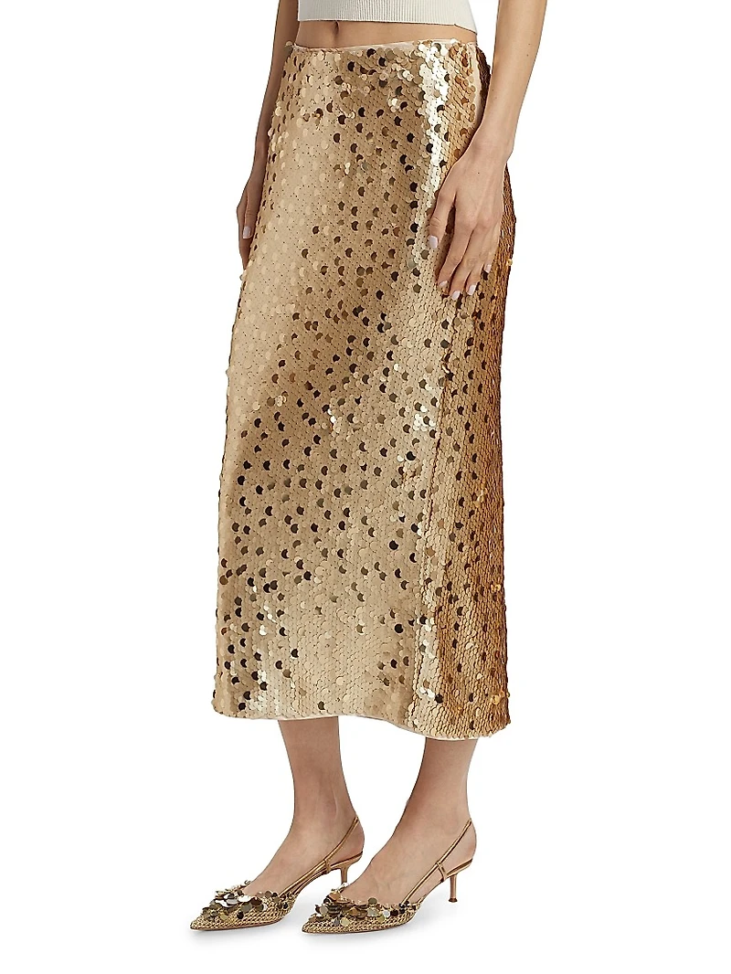Leilani Sequined Pencil Skirt