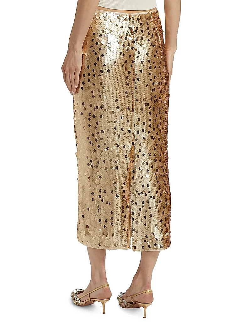 Leilani Sequined Pencil Skirt