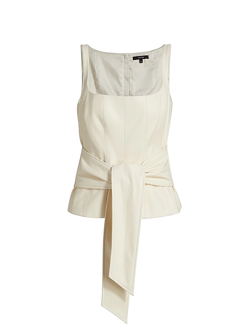 Linda Tie-Front Corset Tank