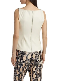 Linda Tie-Front Corset Tank