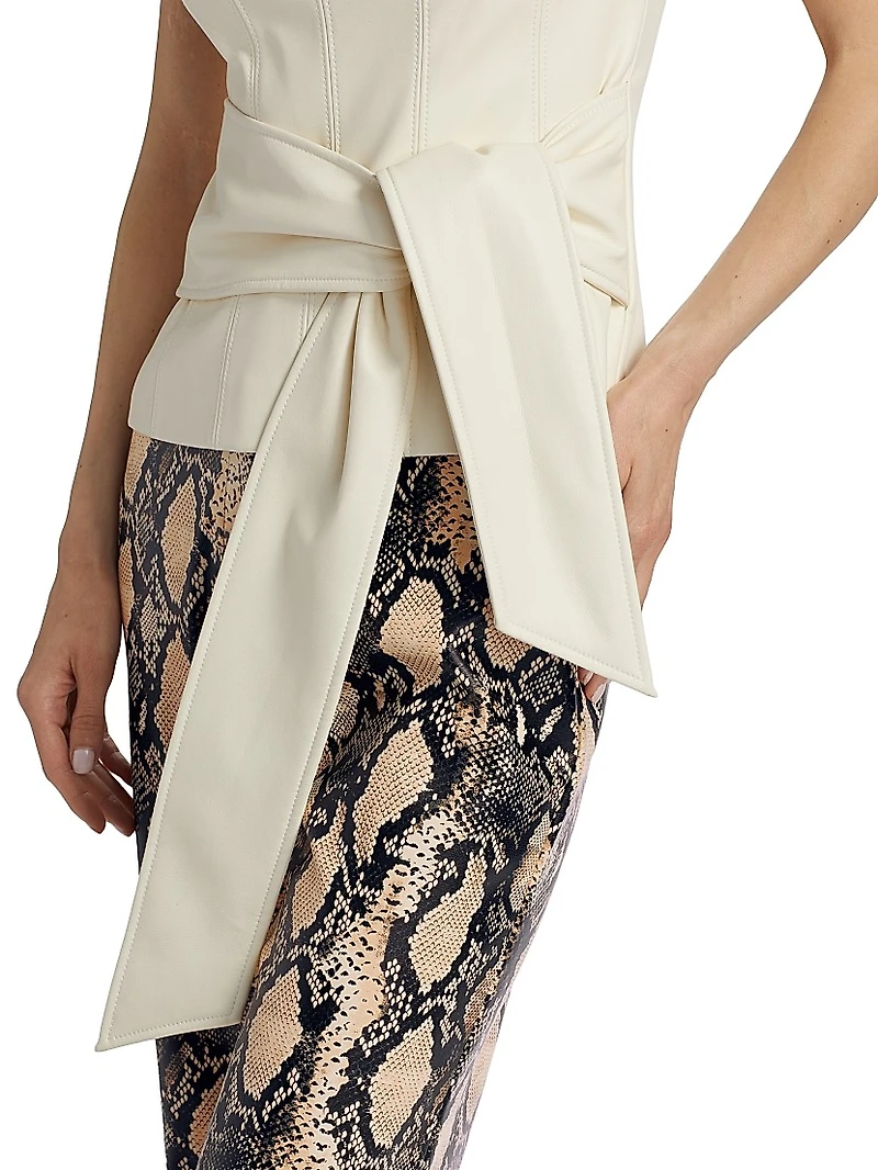 Linda Tie-Front Corset Tank