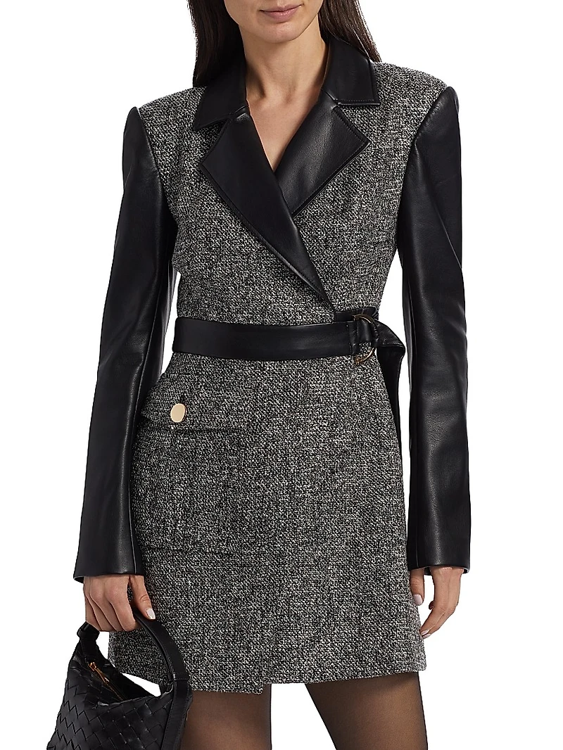 Tara Tweed Wrap Dress
