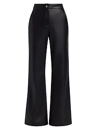 Gaia Flared Faux Leather Pants
