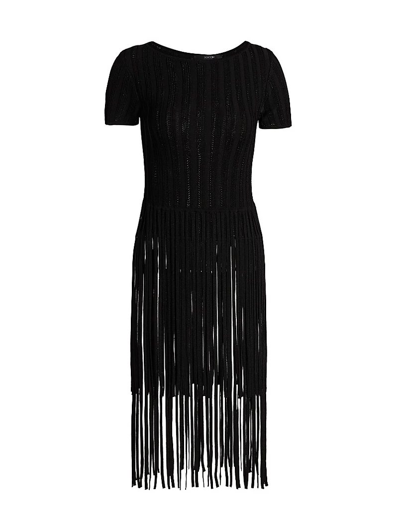 Kyra Pointelle Fringe Top