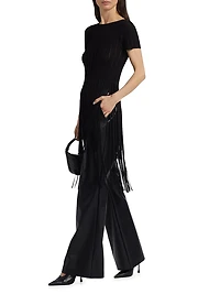 Kyra Pointelle Fringe Top