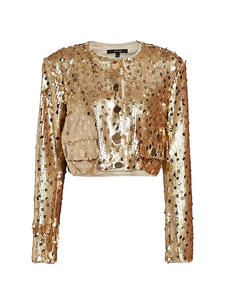 Jones Sequin Crop Jacket