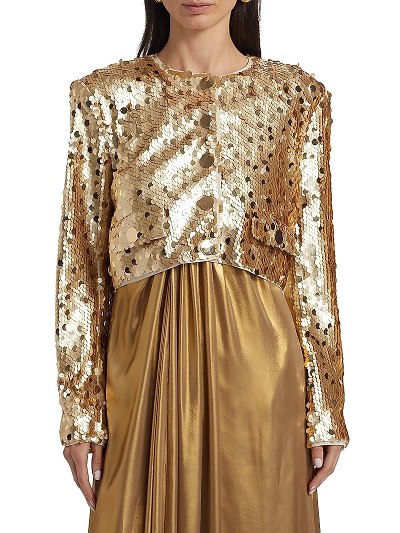 Jones Sequin Crop Jacket