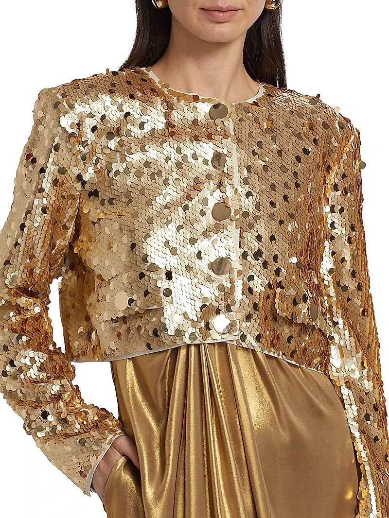 Jones Sequin Crop Jacket