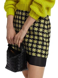 Spencer Tweed & Organza Miniskirt