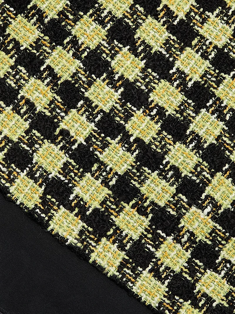 Spencer Tweed & Organza Miniskirt