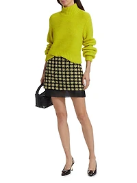 Spencer Tweed & Organza Miniskirt