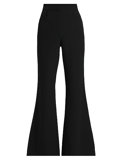 Gaia Suiting Flared High-Rise Pants