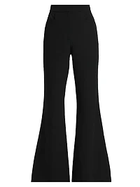 Gaia Suiting Flared High-Rise Pants