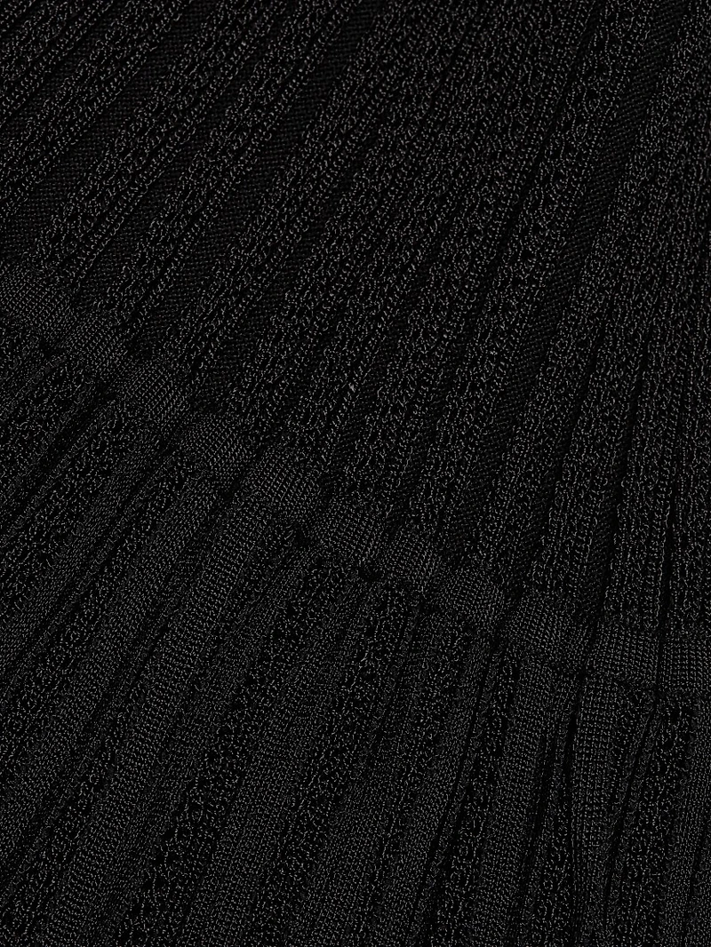 Lorelai Fringe-Trim Scoopneck Maxi Dress