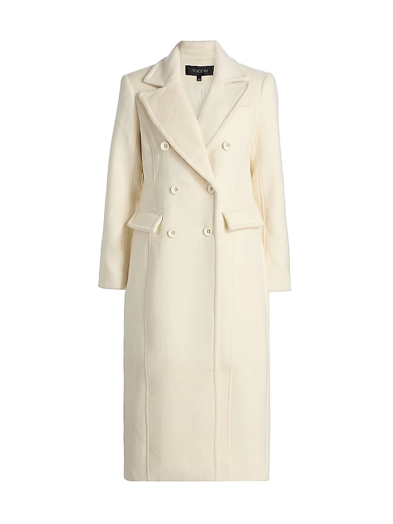 Bria Wool-Blend Double-Breasted Coat