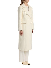 Bria Wool-Blend Double-Breasted Coat