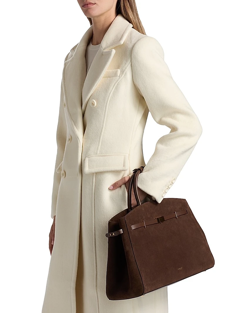 Bria Wool-Blend Double-Breasted Coat