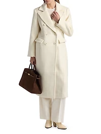 Bria Wool-Blend Double-Breasted Coat