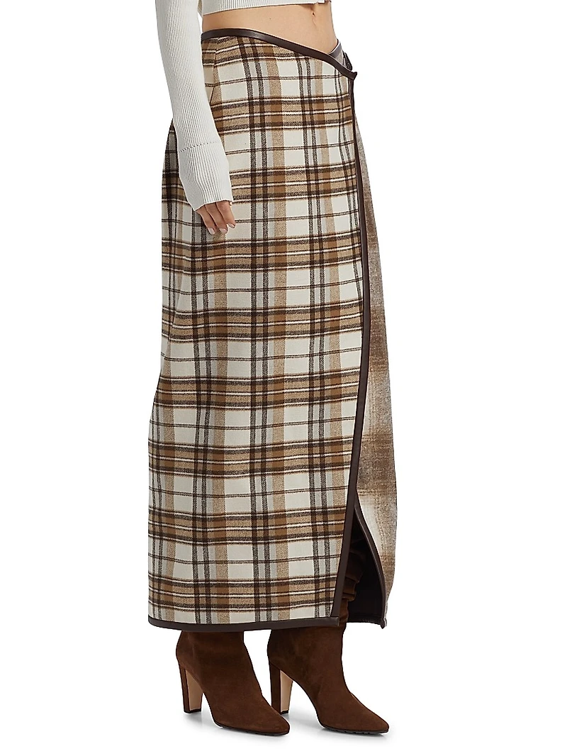 Casey Plaid Wrap Skirt