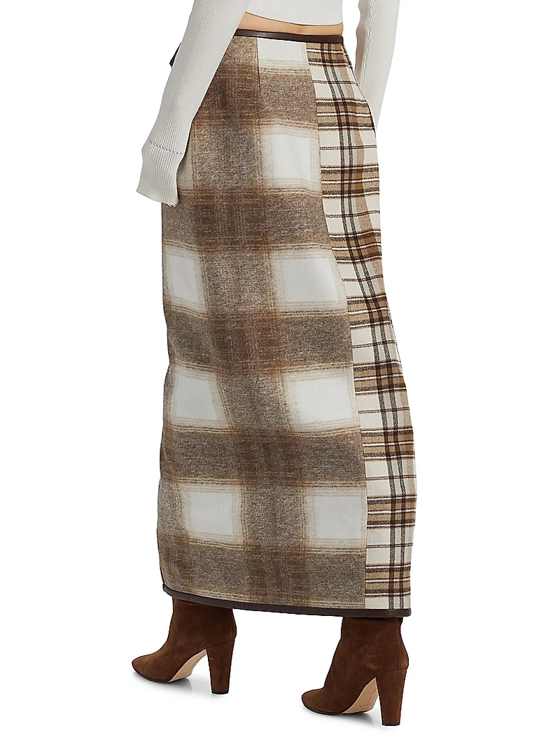 Casey Plaid Wrap Skirt