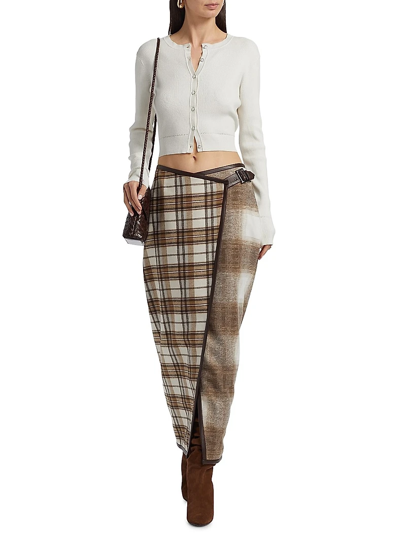 Casey Plaid Wrap Skirt