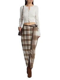 Casey Plaid Wrap Skirt