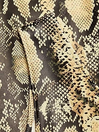 Malia Snakeskin Faux Leather Shift Dress