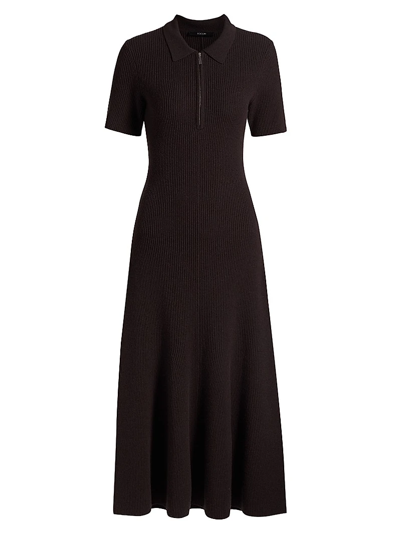Taylor Wool-Cashmere Polo Dress