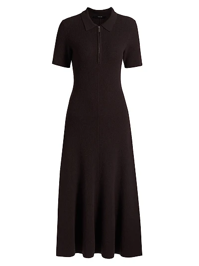 Taylor Wool-Cashmere Polo Dress