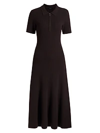 Taylor Wool-Cashmere Polo Dress