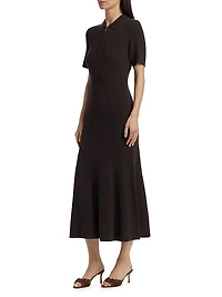 Taylor Wool-Cashmere Polo Dress