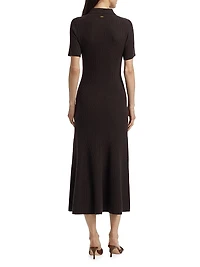 Taylor Wool-Cashmere Polo Dress