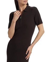 Taylor Wool-Cashmere Polo Dress