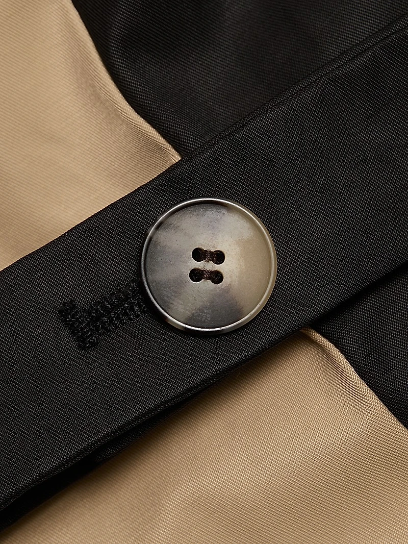 Cotton-Blend Dropped-Shoulder Rain Jacket