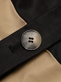 Cotton-Blend Dropped-Shoulder Rain Jacket