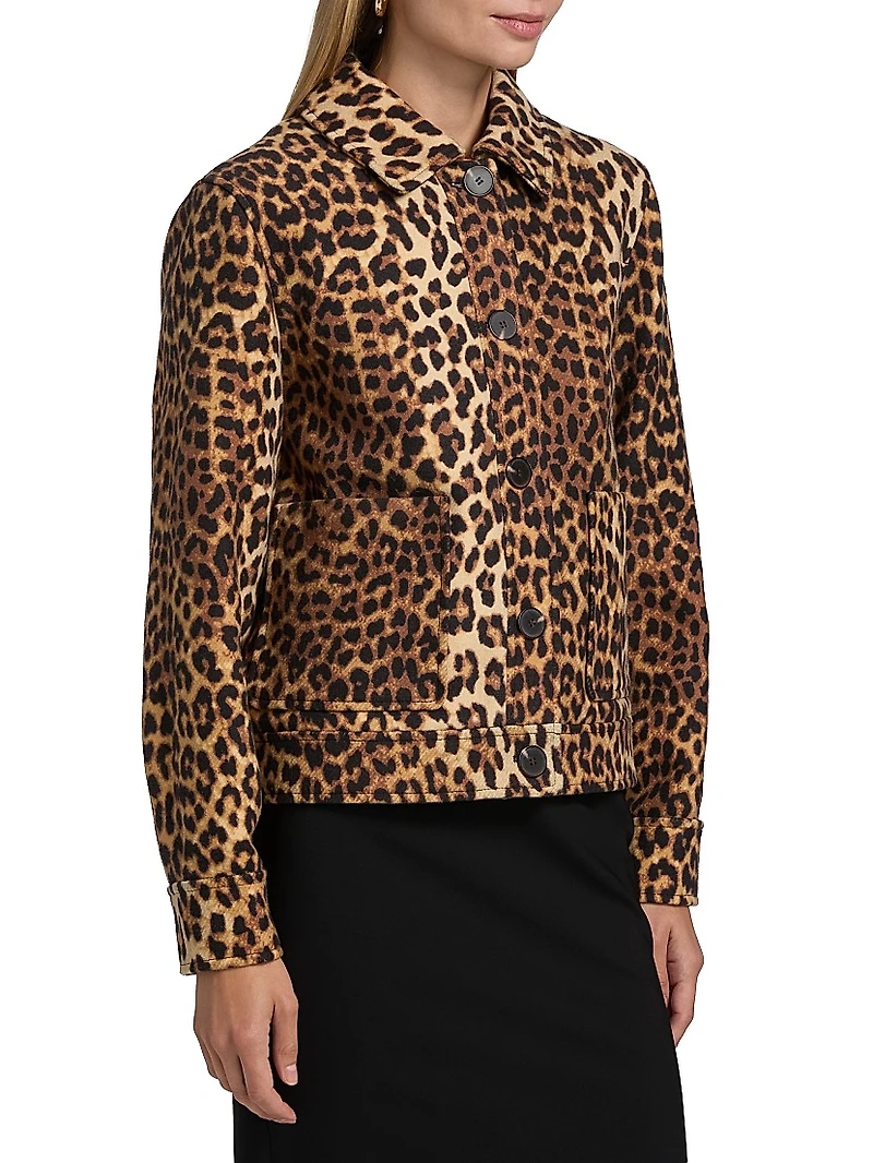 Leopard-Print Jacket