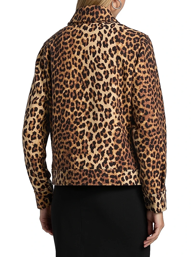 Leopard-Print Jacket