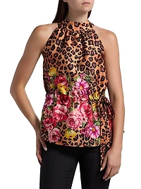 Printed Halterneck Top