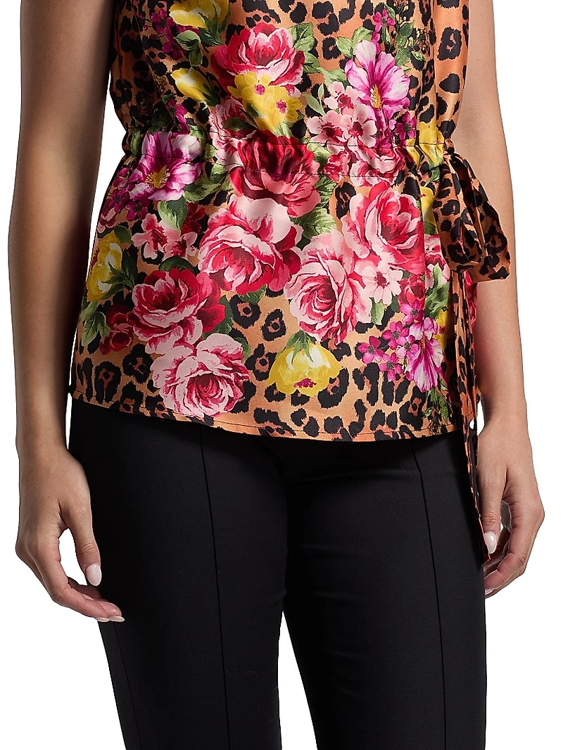 Printed Halterneck Top