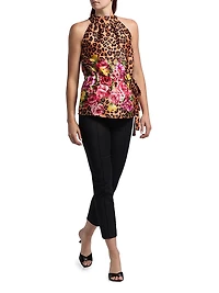 Printed Halterneck Top
