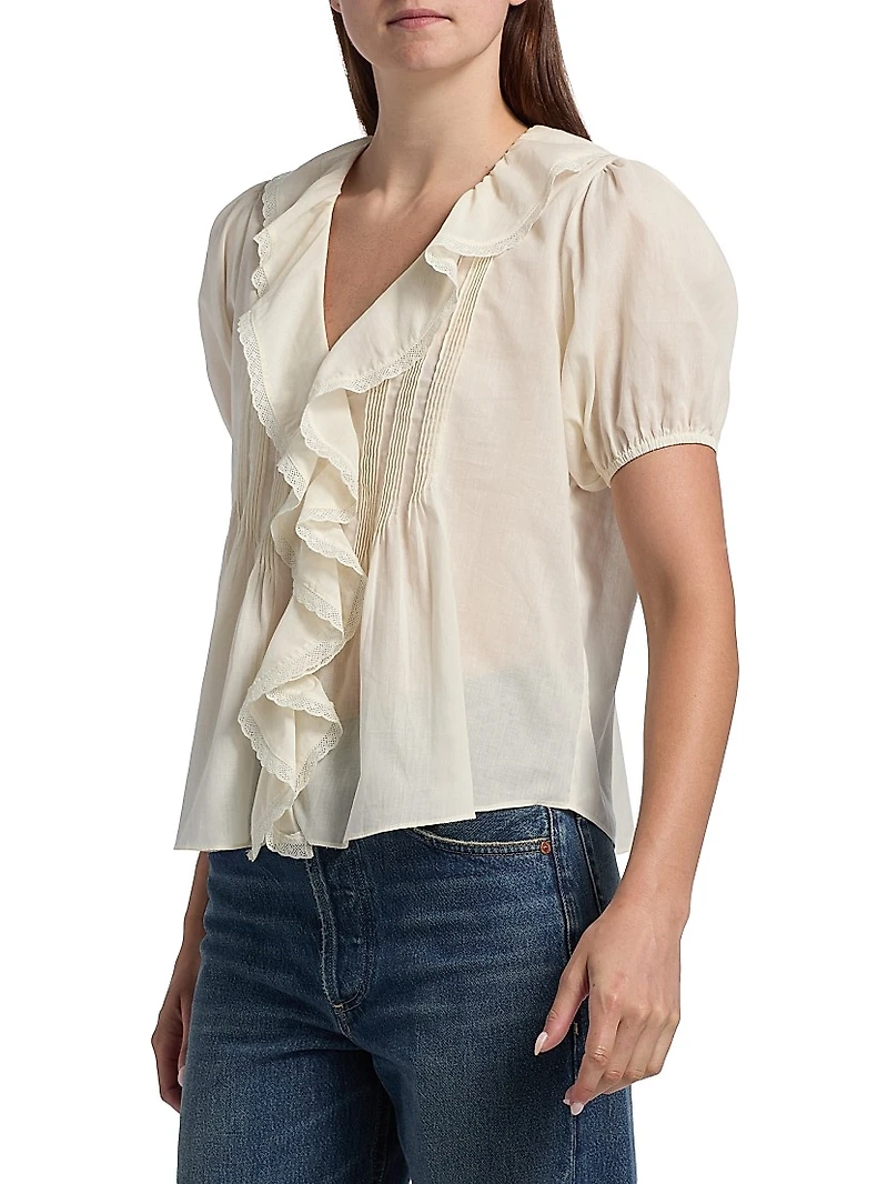 Cotton Ruffled Top