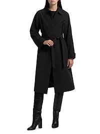 2-Piece Trench Coat & Puffer Vest Set