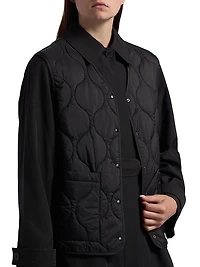 2-Piece Trench Coat & Puffer Vest Set