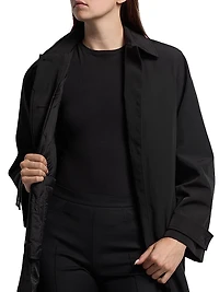 2-Piece Trench Coat & Puffer Vest Set