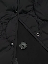 2-Piece Trench Coat & Puffer Vest Set