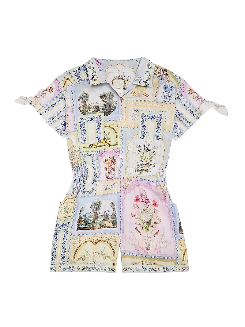 Little Girl's & Printed Cotton Romper