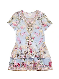 Little Girl's & Printed T-Shirt Dress